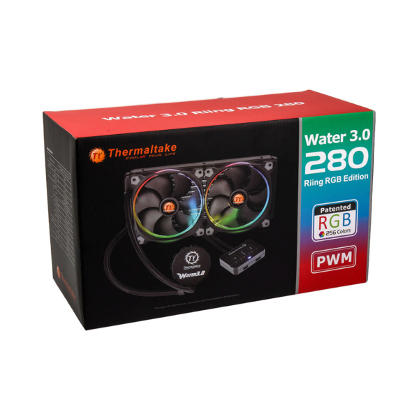 Кулер с водяным охлаждением Thermaltake Water 3.0 Riing RGB 280 в интернет магазине Stels.kz