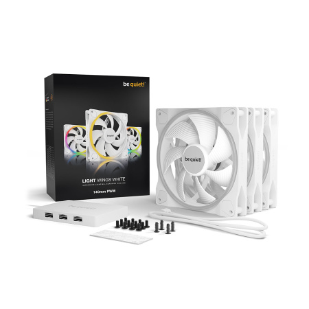 Вентилятор для компьютерного корпуса Bequiet! Light Wings 140mm PWM Triple Pack White в интернет магазине Stels.kz