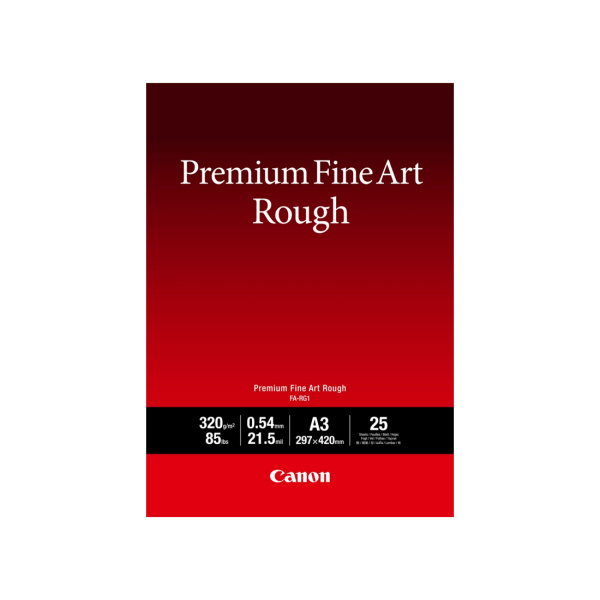 Глянцевая Фотобумага Canon Fine Art Rough FA-RG1 A3, 25 ШТ. (100% Хлопок, Грубая Текстура (Rough)