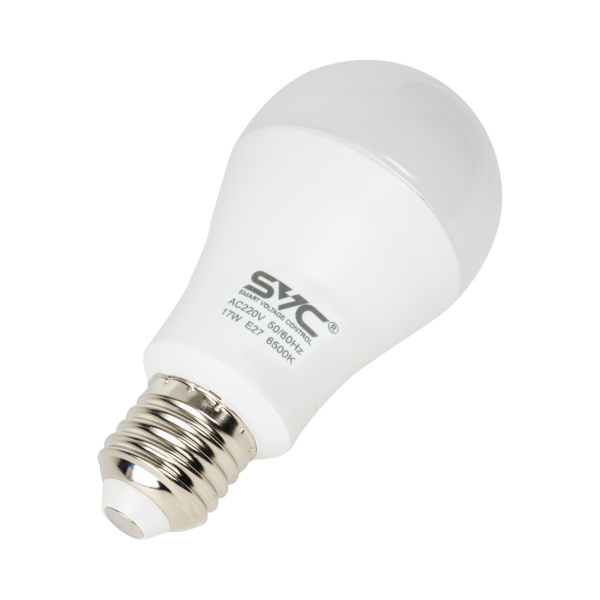 Лампа светодиодная SVC LED A60-17W-E27-6500K Холодный в интернет магазине Stels.kz