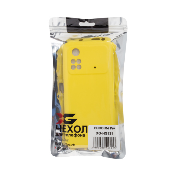 Чехол для телефона XG XG-HS131 для POCO M4 Pro Силиконовый Жёлтый в интернет магазине Stels.kz