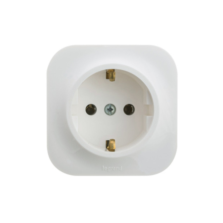 Розетка с зк Legrand Forix 16A 250В IP20 накладная белый в интернет магазине Stels.kz