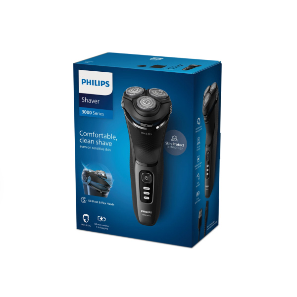 Купить не дорого Электробритва Philips Серии 3000 S3244/12 для влажного и сухого бритья в интернет магазине Stels.kz Электробритва Philips Серии 3000 S3244/12 для влажного и сухого бритья в интернет магазине Stels.kz